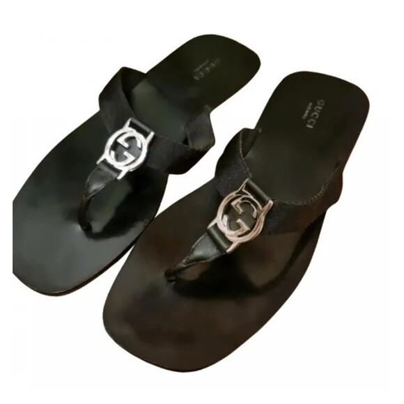 Gucci Interlocking GG Thong Sandals Men's Sz. 10 - Picture 1 of 7